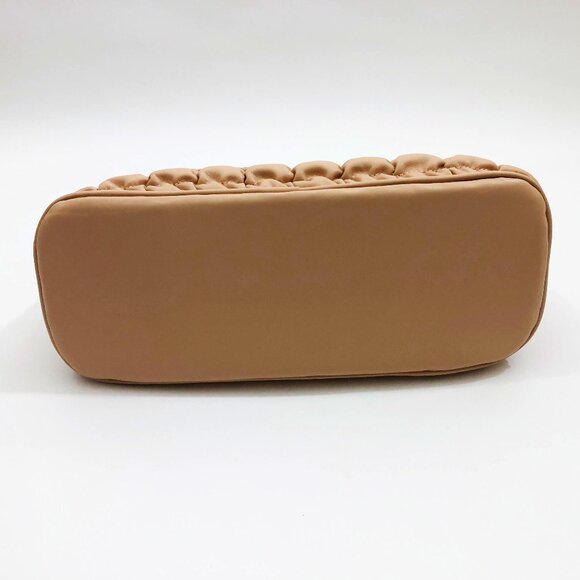 Jen & Co. Jacqueline Quilted Satchel Shoulder Bag Tan 14x9.5x5 inches - Picture 6 of 7